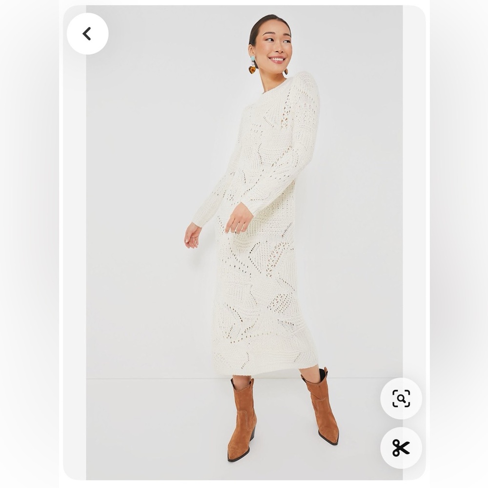 Tuckernuck cream knit dress NEW w/ tags